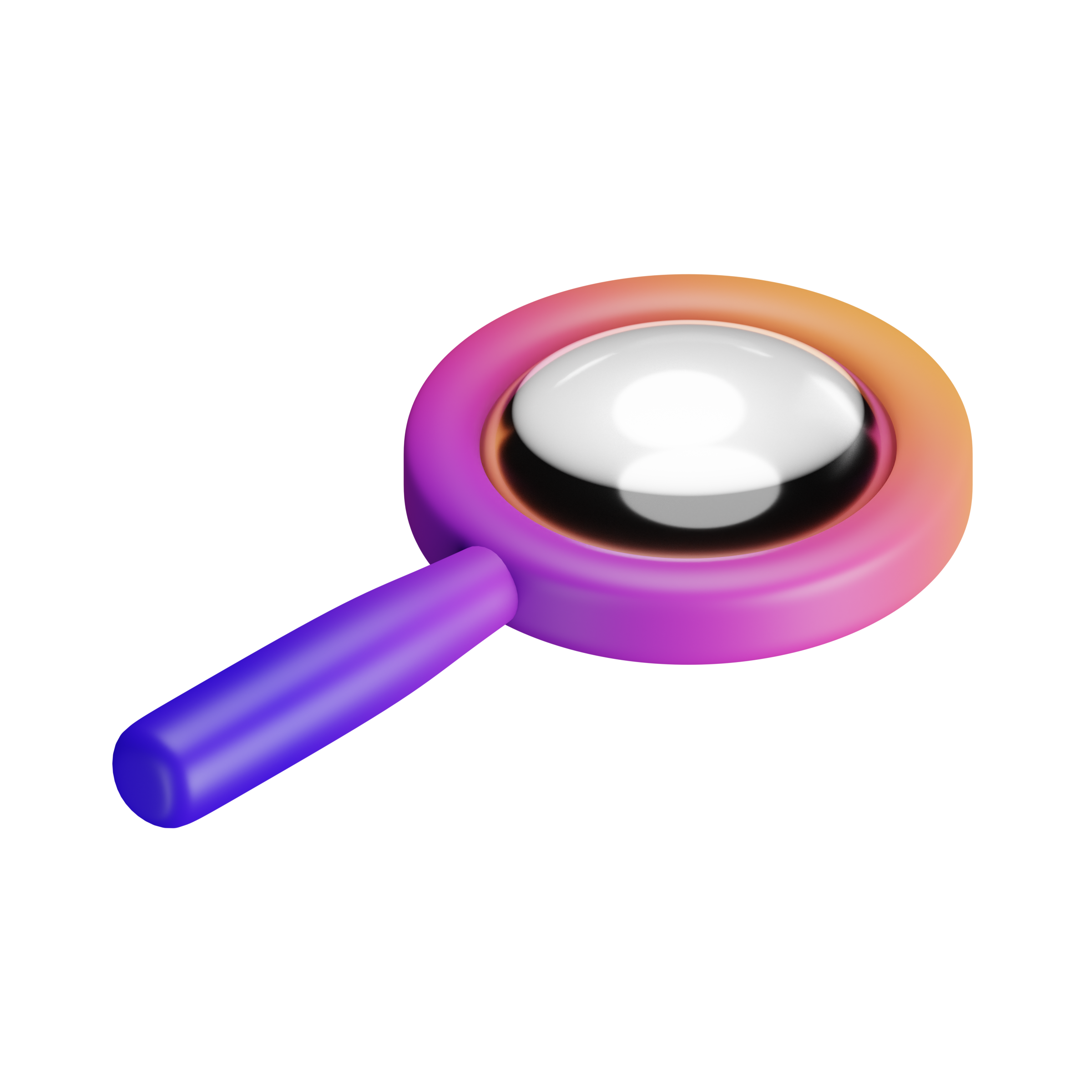 Icono en 3d de una lupa, para representar nuestros servicios de consultoría